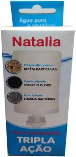 Vela Tripla Ação Natalia Original para Filtros de Barro e Plasticos