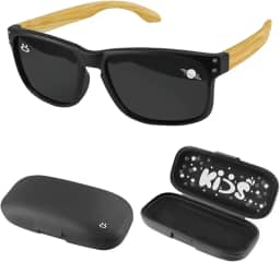 Presente Criança Menino: Óculos Sol Infantil Fashion Proteção UV400 Tendencia Verão + Estojo Original Praia Calor