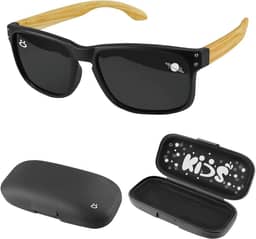 Presente Criança Menino: Óculos Sol Infantil Fashion Proteção UV400 Tendencia Verão + Estojo Original Praia Calor