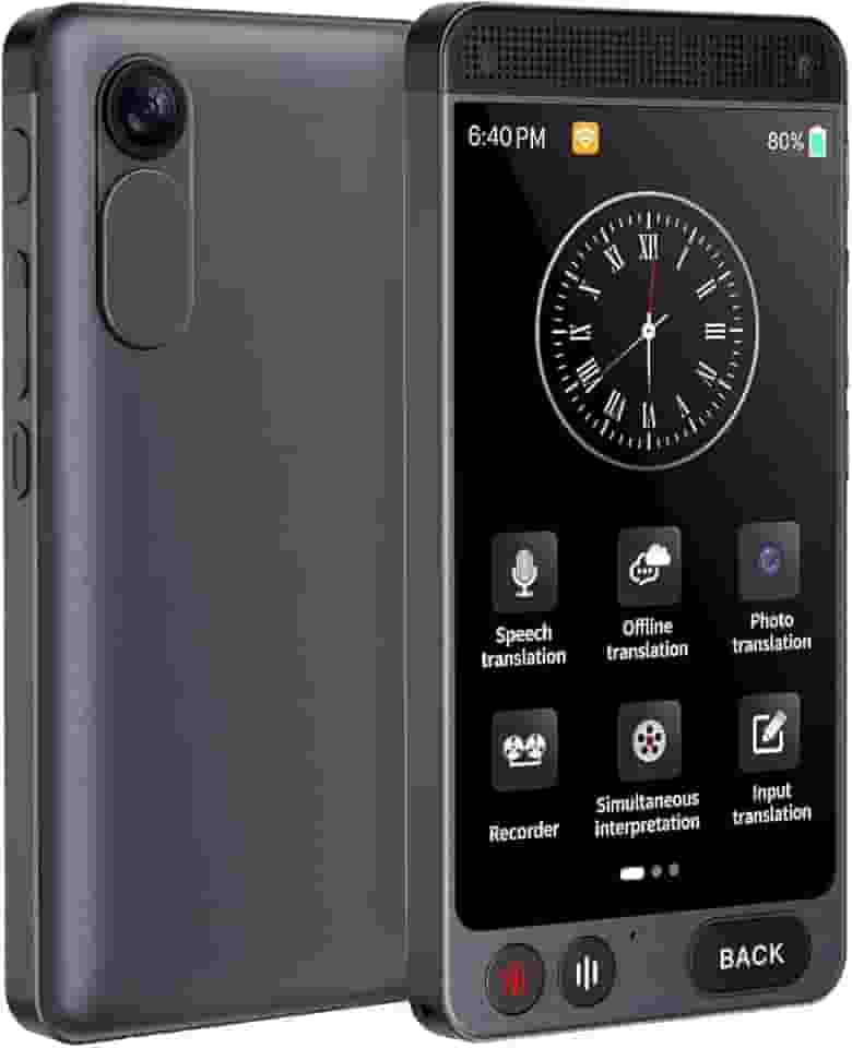 Tradutor de Idiomas em Tempo Real, Tradutor Instantaneo, Dispositivo Tradutor de Idiomas, Tradutor de Mais de 142 Idiomas, Tradutor de Voz Bidirecional Instantâneo com IA