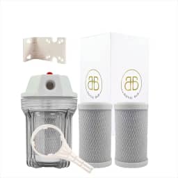 Filtro De Água Para Chuveiro Carvão Ativado 2 Refis Completo Cor Transparente