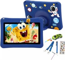 Tablet Infantil Kids Astronauta 6/128GB Com Caneta Touch e Acessorios