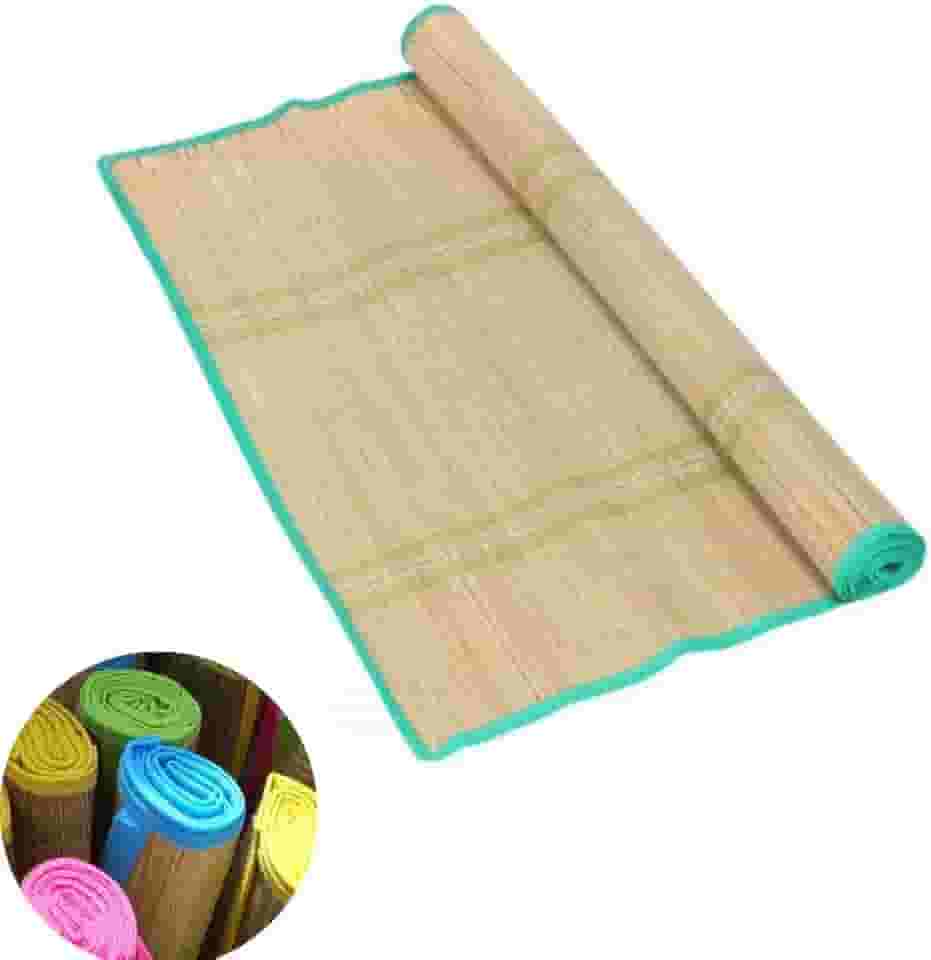 Esteira De Palha Natural Média (170x60cm) Tapete Praia Piscina Acampamento