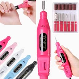 Lixa Lixadeira Elétrica para Unha Manicure Pedicure Profissional e Cuidado Doméstico Lixadeira de unhas Elétrica Portátil Motor Bivolt 110v - 220v Distribuição Exclusiva KRORE