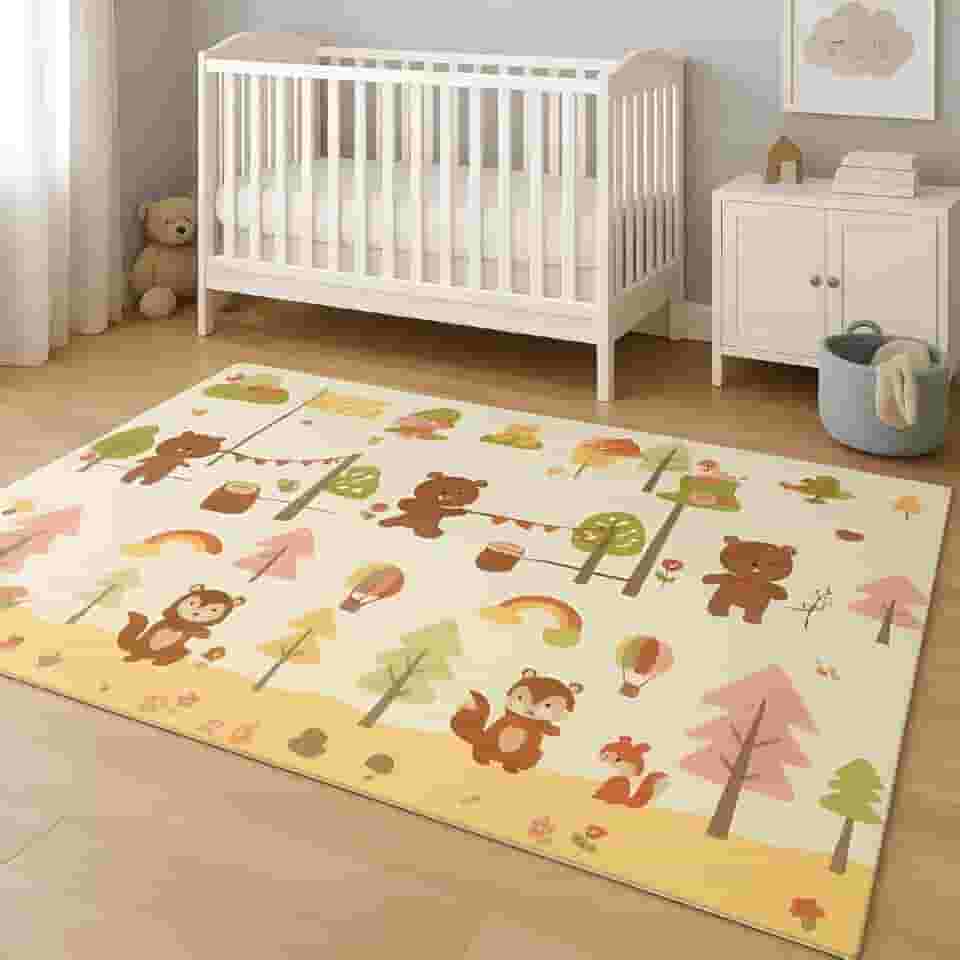 Tapete Térmico Infantil Tatame Dobravel Antiderrapante Dupla Face Unisex 150x200cm