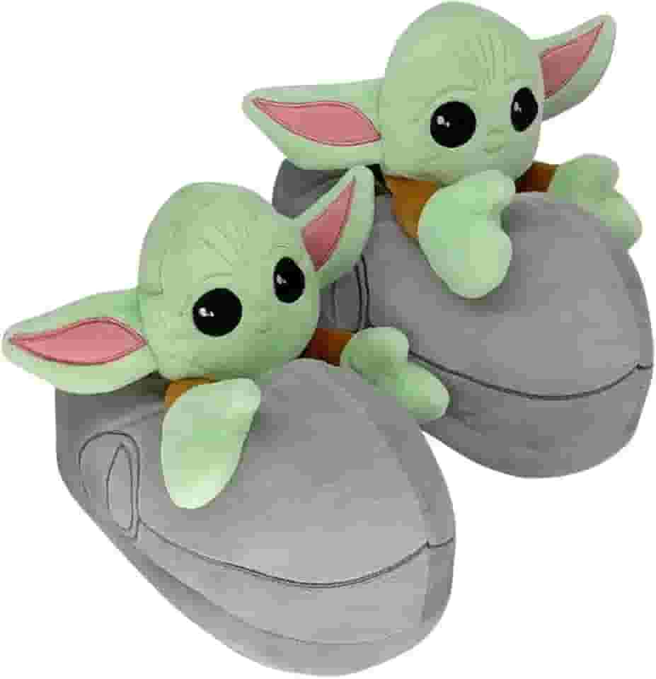 Pantufa Baby Yoda 3D Calçado Unissex Adulto Oficial Star Wars Mandaloriano Disney