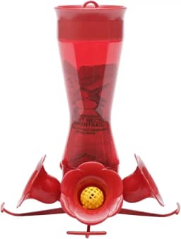 Perky-Pet Alimentador de beija-flor de plástico com cintura 403CP, 236 ml, vermelho
