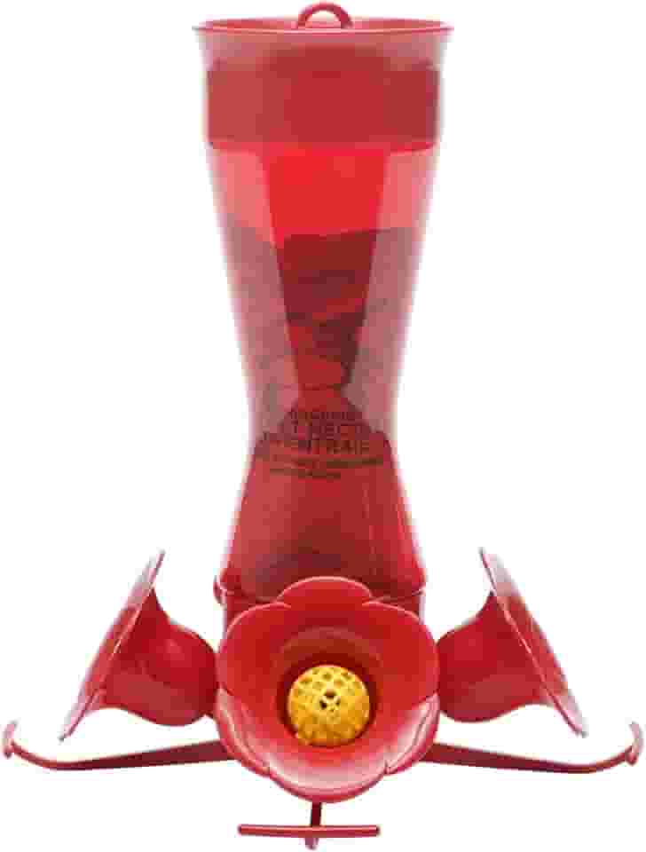 Perky-Pet Alimentador de beija-flor de plástico com cintura 403CP, 236 ml, vermelho