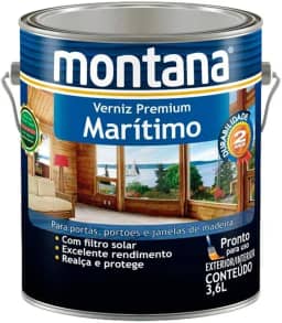 Verniz marítimo brilhante natural 3,6L Montana