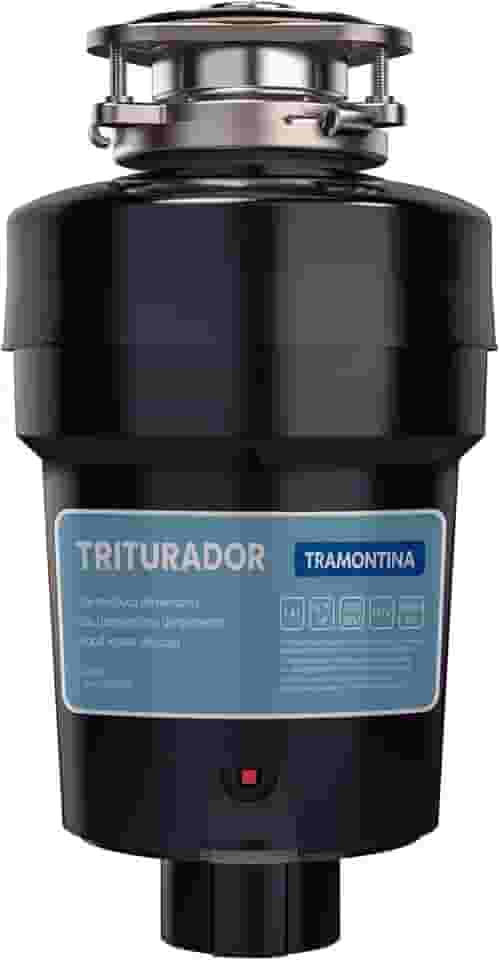 Triturador de Resíduos Alimentares Tramontina para Cubas ou Pias com Furação para Válvula de 4 1/2' com Potência de 0,75 HP 127 V