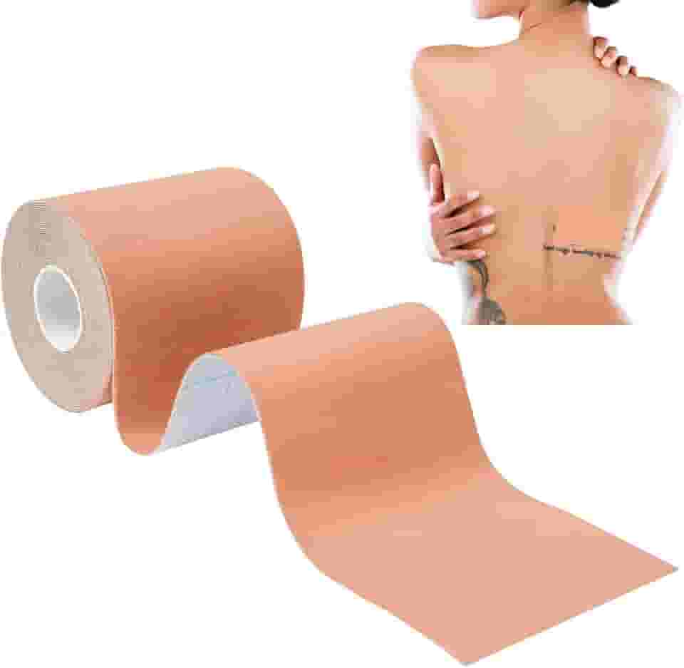 VIEKIER 1 Rolo De Fita Adesiva Elástica Para Cobertura Tatuagem, Bandagens Atléticas Cobrir Tatuagens, Corretivo Cicatrizes, Adesivo Respirável Esconder Áreas Indesejadas E 2,95 Pol. X 5 Jardas