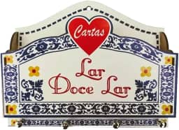 Porta Cartas com Porta Chaves Chaveiro - Lar Doce Lar