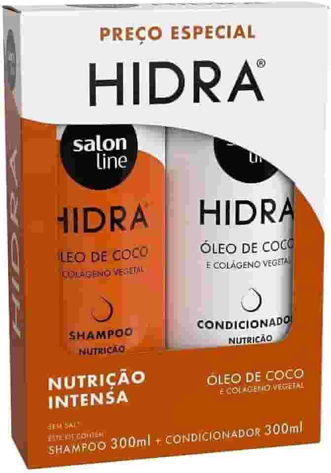 Salon Line, Kit Shampoo e Condicionador, Hidra Óleo de Coco, Vegano - Cabelos Cacheados e Crespos, 300 ml cada