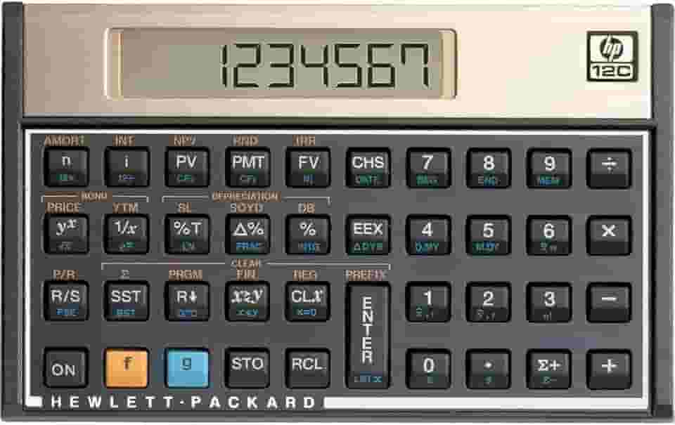 Calculadora Financeira Gold12c Engenharia Contas 130 Funções