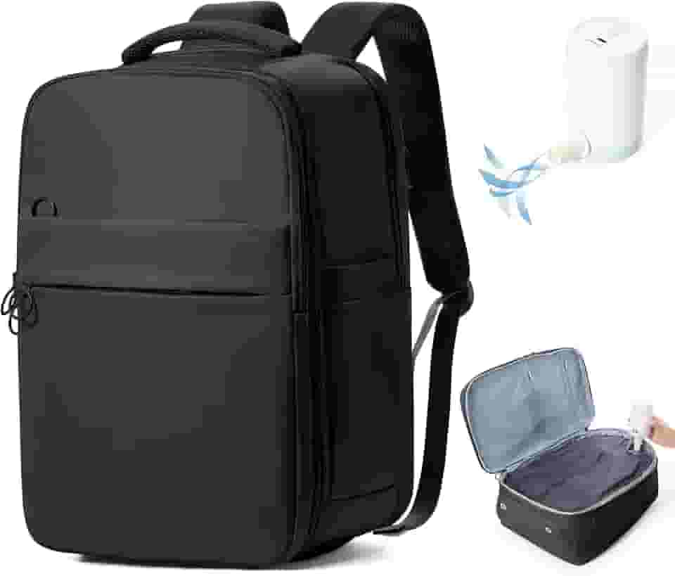 Mochila a vácuo de viagem para mulheres e homens, aprovada por companhias aéreas, bolsa de compressão a vácuo, bagagem de mão, mochilas essenciais de viagem com compartimento para laptop de