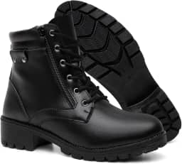 Coturno Bota Feminina Confortável Palmilha de 6 milimetros