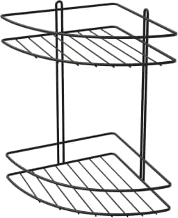 Porta Shampoo Duplo de Canto, Preto, Stolf