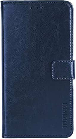 Capa compatível com Motorola Moto One Vision, capa carteira de couro com compartimento para cartão, suporte e fecho magnético, capa para Motorola Moto One Vision