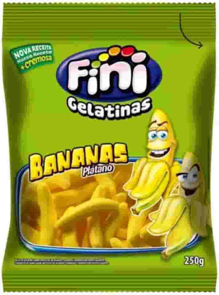 Balas De Gelatina Bananas Fini 250G