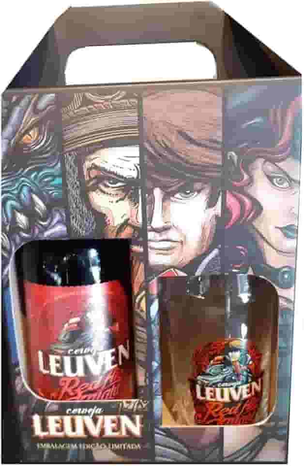 Kit Cerveja Artesanal Leuven 3 (Pint Personagens 473Ml + Red Ale 500Ml)