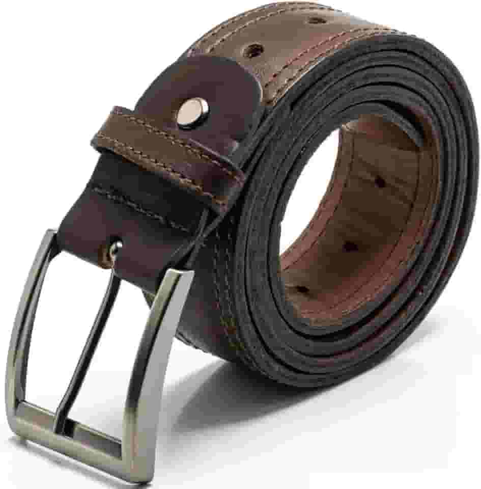 Cinto Largo Masculino Em Couro 100% Natural