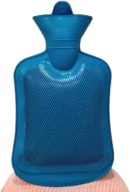 Bolsa Térmica 1,8L para Compressa Quente e Fria - Alívio de Dores, Cólicas e Lesões, Material Resistente com Fechamento de Rosca, Ideal para Uso Doméstico e Viagens (Compressa Azul)
