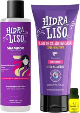 Selagem HidraLiso Progressiva Orgânica 200 Shamapoo 250 Ml