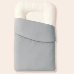 Ninho Casulinho + Capa Extra Algodão Brubrelel Baby (1 Ninho Casulinho + 1 Capa Extra Cinza)