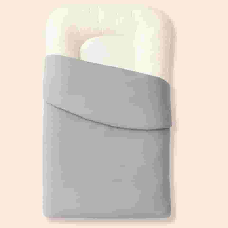 Ninho Casulinho + Capa Extra Algodão Brubrelel Baby (1 Ninho Casulinho + 1 Capa Extra Cinza)