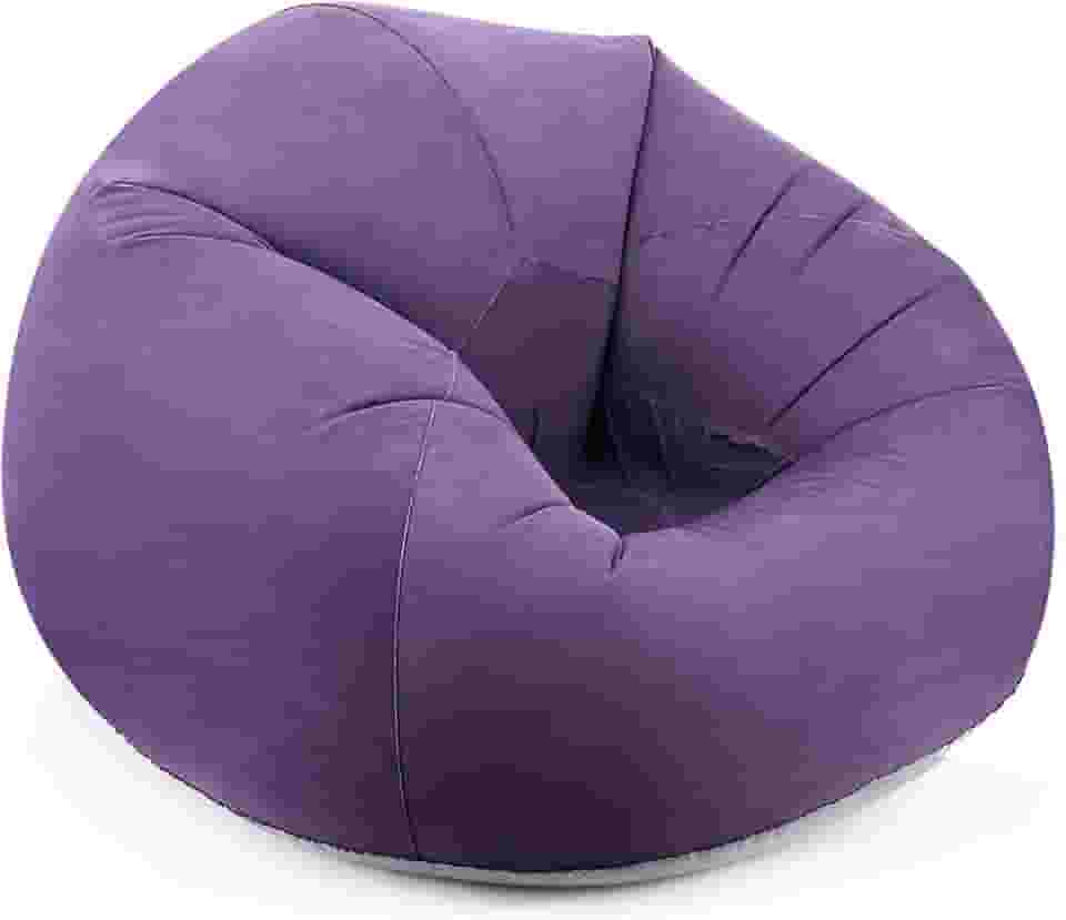 Roxo, 76 * 53 cm, Puff, Puff Quarto, Pufe, Sofa Inflavel, Puf, com Dispositivo de Inflação Manual