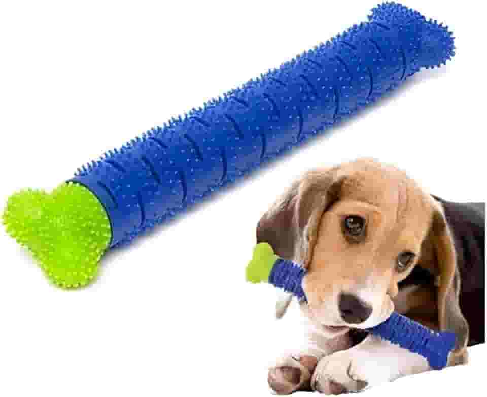 Escova Dental Para Cães Brinquedo Mordedor Para Limpeza De Dentes Removedor de Tártaro Placa Bactéria Maus Hálitos Higiene Bucal Cachorro Ideal Para Pets de Todas as Raças e Tamanhos 1 Unidade