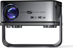 Projetor 4K 1080P Full HD Wifi 6 Bluetooth 5.0 Android 9 Suporte 16000 Lumens Auto Correccao Trapezoide, Portatil Projector com Base Suporte Premium Mini Retroprojetor, bettdow AC1056