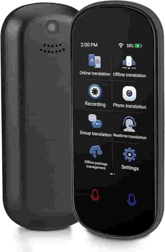 Tradutor Instantaneo, Tradutor de Idiomas em Tempo Real, Dispositivo Tradutor de Idiomas, Tradução de Voz em Tempo Real Bidirecional, Suporte para 138 Idiomas, 17 Traduções Offline