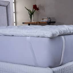 Pillow Top Solteiro Micropercal 400 Fios – Toque Extra Macio, Dupla Face Acolchoado, Elástico 4 Pontas, Hipoalergênico – Aumenta Conforto e Protege o Colchão