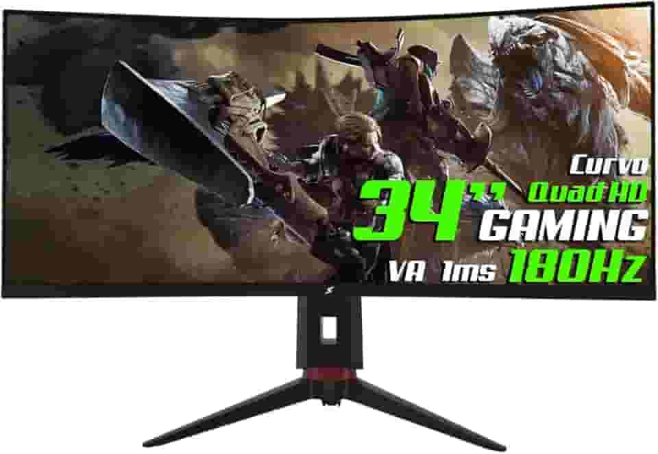 Monitor Gamer SuperFrame Prisma, 34 Pol Quad HD, 1ms, 180Hz