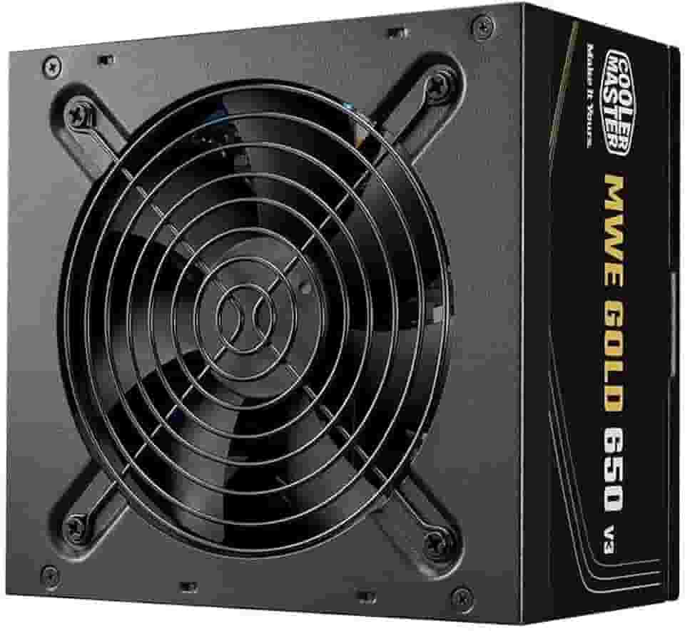 COOLER MASTER, FONTE COOLER MASTER ATX 3.1 650W MWE GOLD 650 V3 PFC ATIVO 80 PLUS GOLD COM CABO DE FORCA GARANTIA 5 ANOS