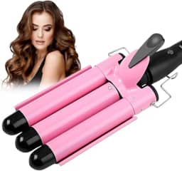 Triondas Cacheador Onyon Modelador De Cachos Grosso 25mm Ondulador (Rosa)