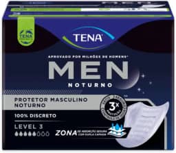 Tena Men Noturno Masculino Tamanho Único - Absorvente Noturno Masculino - 8 Unidades