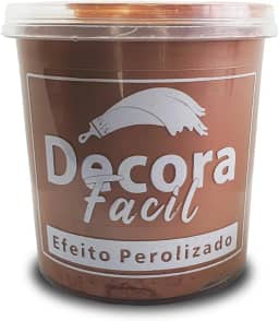 Cimento Queimado Com Efeito Perolizado Decora Fácil 1kg (Gold Rosé)