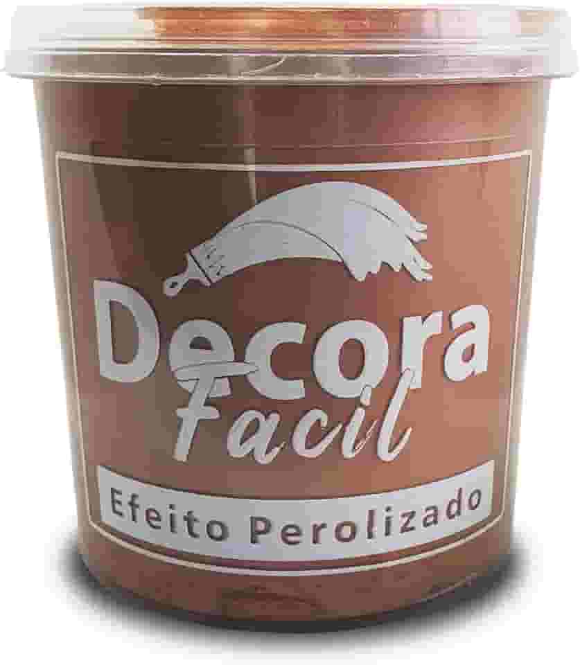 Cimento Queimado Com Efeito Perolizado Decora Fácil 1kg (Gold Rosé)