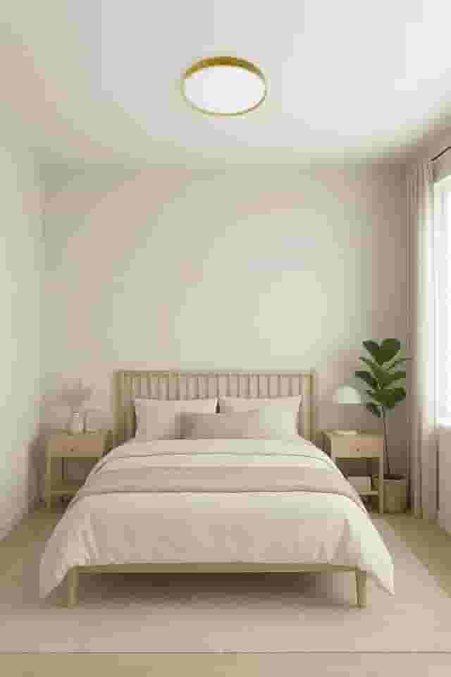 Plafon LED Moderno 40cm (36W) e 50cm (48W) | 3 Cores (3000K-6000K) | Redondo ou Quadrado (30cm Redondo Madeira Clara)