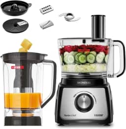 Multiprocessador Turbo Chef 7 em 1, Mondial, Preto, 1000W, 110V - MPN-01-BE