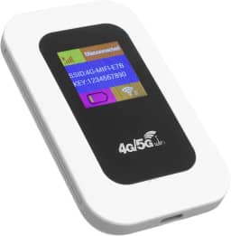 Hotspot WiFi Portátil, Roteador Móvel 4G LTE Internet de 300 Mbps Com Slot para Cartão SIM para Viagens para Casa e até 10 Dispositivos