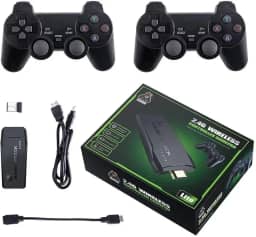 Vídeo Game Stick 4k 10 Mil Jogos Retrô + 2 Controles Sem Fio