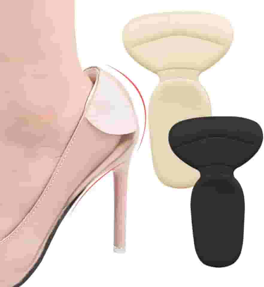 Protetor de calcanhar revestido confortável ajuste sapato (bege)