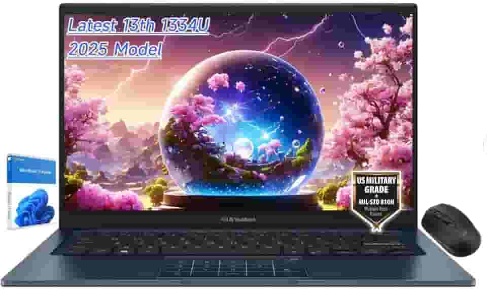 ASUS Laptop Vivobook 14 X1404VA-I512256 Full HD de 14 polegadas, Intel Core i5-1334U 1,3 GHz, 12 GB de RAM, SSD de 256 GB, Windows 11 Home, azul silencioso