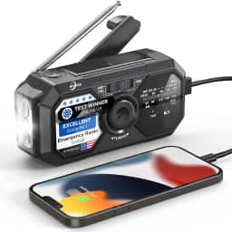 Rádio meteorológico de emergência, rádios portáteis AM FM NOAA com alarme SOS de manivela, bolso de 3500 mAh, suprimentos de emergência solar para homens, pequenos equipamentos de sobrevivência para