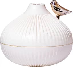 Difusor de Aromas Ultrassônico, 300ml, Umidificador de Ar com Luz LED, Decorativo com Pássaro