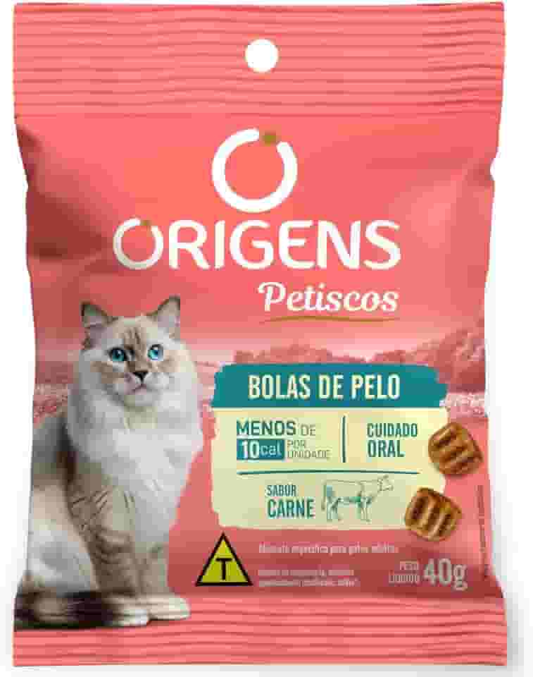 Origens Petisco Bolas de Pelo Para Gatos Adultos 40g