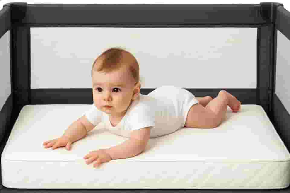 Colchão para Chiqueirinho Bebê 100cmx70cmx10cm Um Lado Impermeável Anti Ácaro